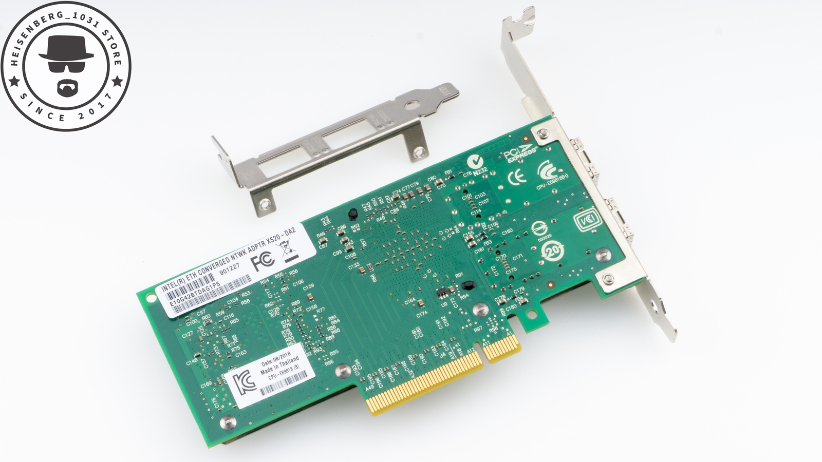 انتل X520-DA2 كرت شبكة 10 جيجابت SFP+ منفذين