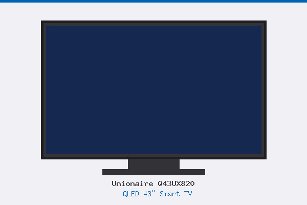 يونيونير Q43UX820 QLED 43 بوصة تلفزيون ذكي